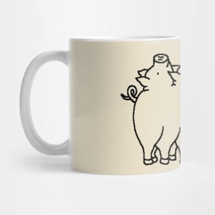 A litter of piglets Mug